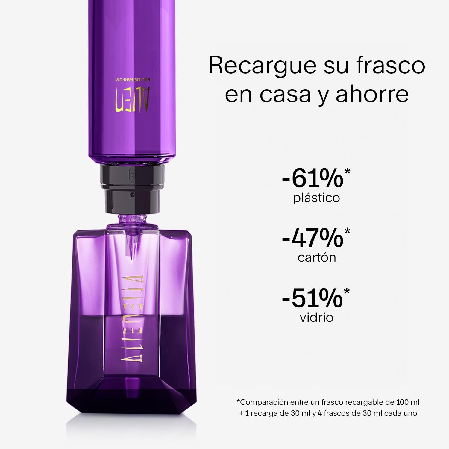 MUGLER Alien, Eau De Parfum, Perfume Para Mujer, Aroma Floral Con Matices Amaderados Y Ambarinos, Fragancia Extraordinaria, Recargable