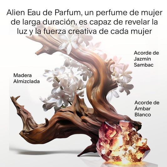 MUGLER Alien, Eau De Parfum, Perfume Para Mujer, Aroma Floral Con Matices Amaderados Y Ambarinos, Fragancia Extraordinaria, Recargable